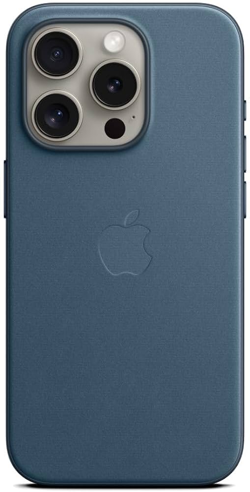 IPhone 15pro silicone case color azul pacifico